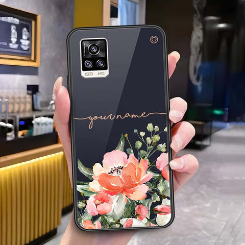 Vivo V20 Cover - Onation Your Name Series - HQ Ultra Shine Premium Infinity Glass Soft Silicon Borders Case