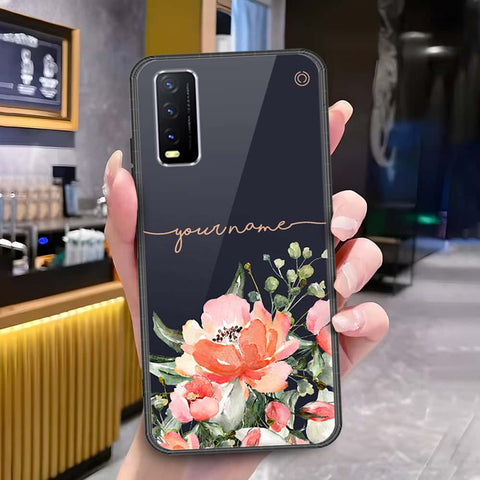 Vivo Y20 Cover - Onation Your Name Series - HQ Ultra Shine Premium Infinity Glass Soft Silicon Borders Case