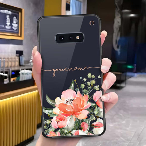 Samsung Galaxy S10e Cover - Onation Your Name Series - HQ Ultra Shine Premium Infinity Glass Soft Silicon Borders Case