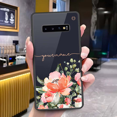 Samsung Galaxy S10 Plus Cover - Onation Your Name Series - HQ Ultra Shine Premium Infinity Glass Soft Silicon Borders Case