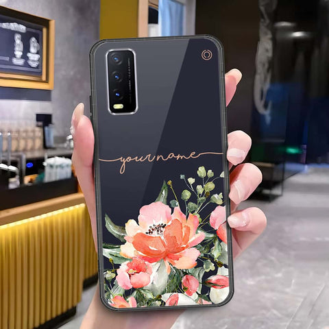 Vivo Y12s Cover - Onation Your Name Series - HQ Ultra Shine Premium Infinity Glass Soft Silicon Borders Case