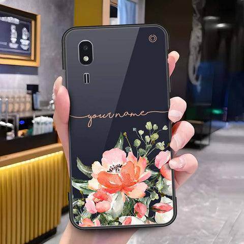 Samsung Galaxy A2 Core Cover - Onation Your Name Series - HQ Ultra Shine Premium Infinity Glass Soft Silicon Borders Case