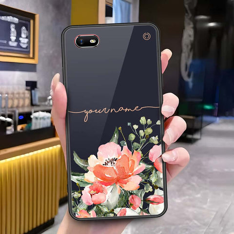 Oppo A1k Cover - Onation Your Name Series - HQ Ultra Shine Premium Infinity Glass Soft Silicon Borders Case