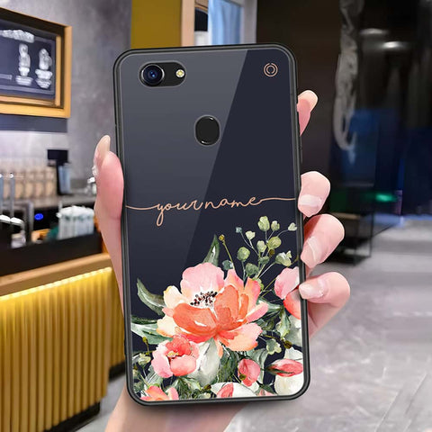 Oppo F5 Cover - Onation Your Name Series - HQ Ultra Shine Premium Infinity Glass Soft Silicon Borders Case
