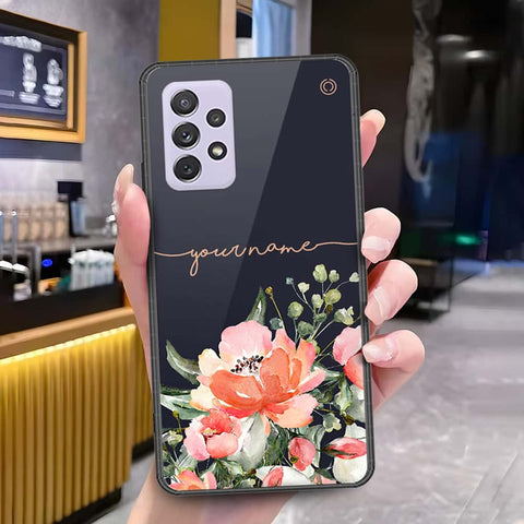Samsung Galaxy A72 Cover - Onation Your Name Series - HQ Ultra Shine Premium Infinity Glass Soft Silicon Borders Case
