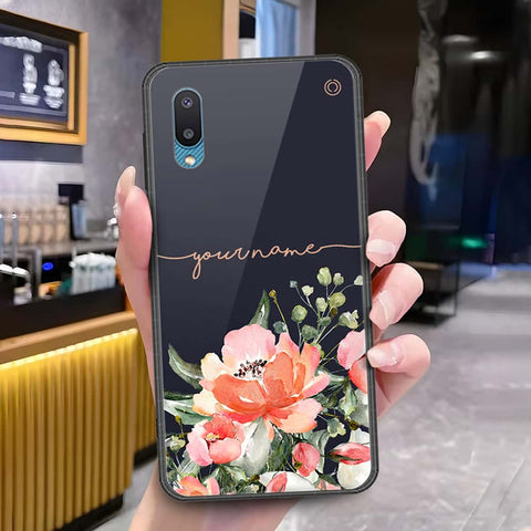 Samsung Galaxy A02 Cover - Onation Your Name Series - HQ Ultra Shine Premium Infinity Glass Soft Silicon Borders Case