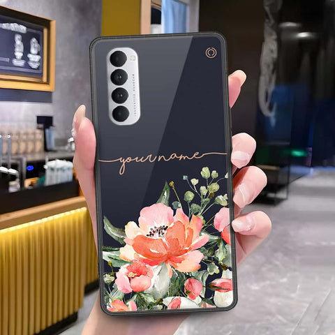 Oppo Reno 4 Pro Cover - Onation Your Name Series - HQ Ultra Shine Premium Infinity Glass Soft Silicon Borders Case
