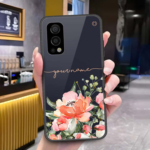 OnePlus Nord 2 Cover - Onation Your Name Series - HQ Ultra Shine Premium Infinity Glass Soft Silicon Borders Case