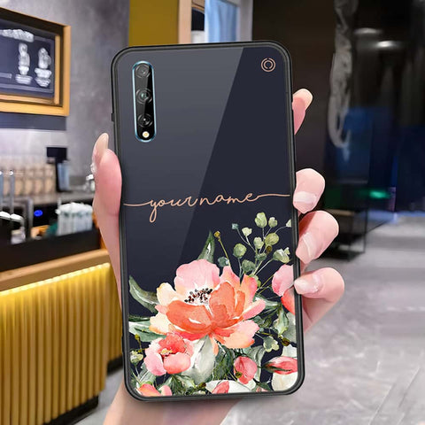 Huawei Y8p Cover - Onation Your Name Series - HQ Ultra Shine Premium Infinity Glass Soft Silicon Borders Case