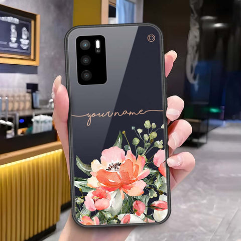 Oppo A16 Cover - Onation Your Name Series - HQ Ultra Shine Premium Infinity Glass Soft Silicon Borders Case