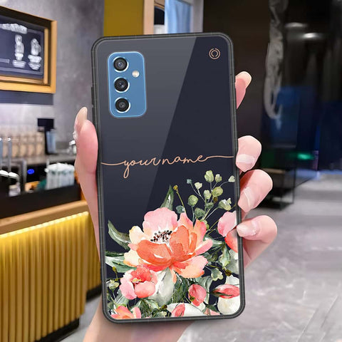 Samsung Galaxy M52 5G Cover - Onation Your Name Series - HQ Ultra Shine Premium Infinity Glass Soft Silicon Borders Case