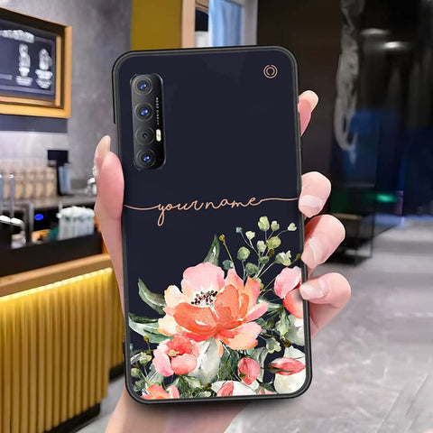 Oppo Reno 3 Pro Cover - Onation Your Name Series - HQ Ultra Shine Premium Infinity Glass Soft Silicon Borders Case