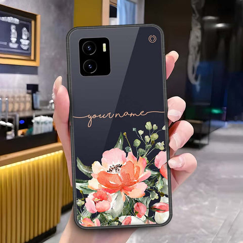 Vivo Y15c Cover - Onation Your Name Series - HQ Ultra Shine Premium Infinity Glass Soft Silicon Borders Case