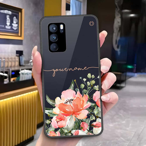Oppo Reno 6 Pro 5G Cover - Onation Your Name Series - HQ Ultra Shine Premium Infinity Glass Soft Silicon Borders Case