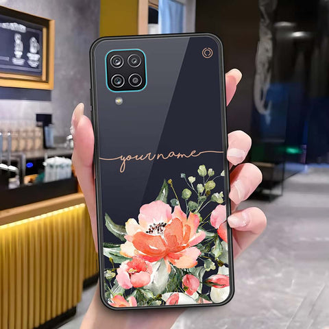Samsung Galaxy A12 Nacho Cover - Onation Your Name Series - HQ Ultra Shine Premium Infinity Glass Soft Silicon Borders Case