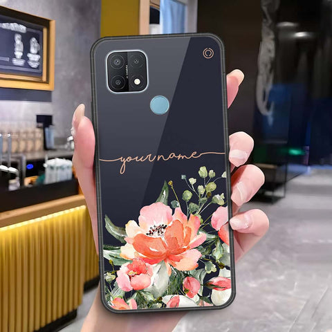 Oppo A35 Cover - Onation Your Name Series - HQ Ultra Shine Premium Infinity Glass Soft Silicon Borders Case