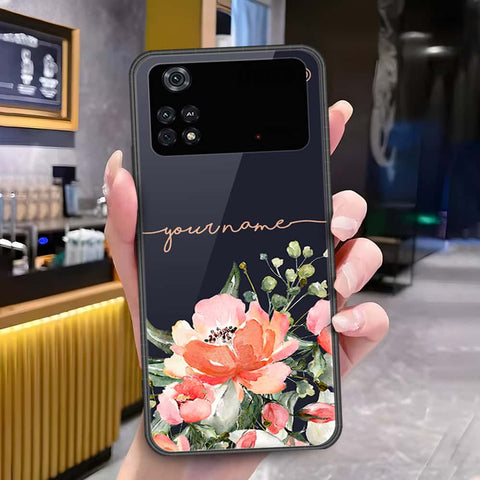 Xiaomi Poco M4 Pro Cover - Onation Your Name Series - HQ Ultra Shine Premium Infinity Glass Soft Silicon Borders Case