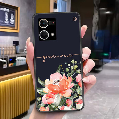 Oppo Reno 7 4G Cover - Onation Your Name Series - HQ Ultra Shine Premium Infinity Glass Soft Silicon Borders Case