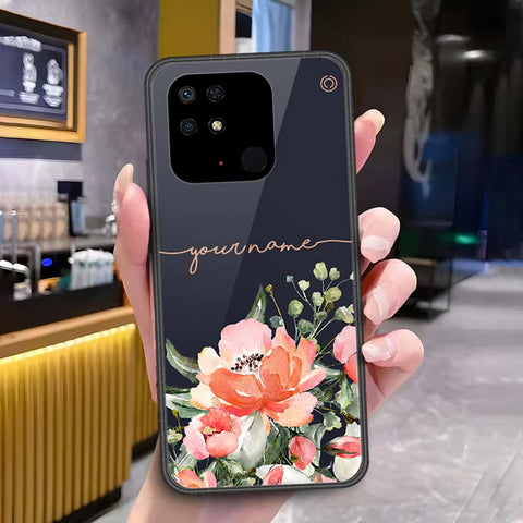 Xiaomi Redmi 10C Cover - Onation Your Name Series - HQ Ultra Shine Premium Infinity Glass Soft Silicon Borders Case