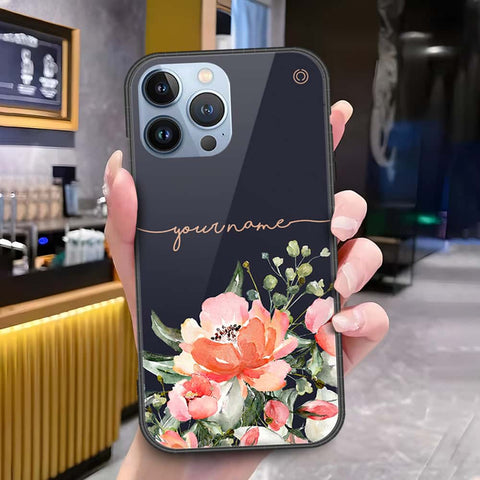 iPhone 14 Pro Max Cover - Onation Your Name Series - HQ Ultra Shine Premium Infinity Glass Soft Silicon Borders Case