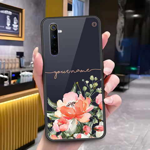 Realme 6 Cover - Onation Your Name Series - HQ Ultra Shine Premium Infinity Glass Soft Silicon Borders Case
