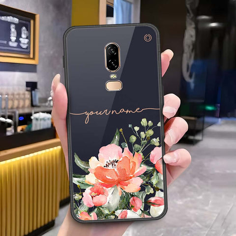 OnePlus 6 Cover - Onation Your Name Series - HQ Ultra Shine Premium Infinity Glass Soft Silicon Borders Case