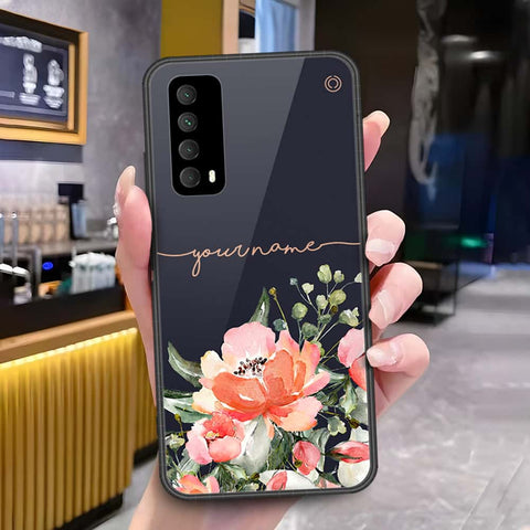 Huawei Y7a Cover - Onation Your Name Series - HQ Ultra Shine Premium Infinity Glass Soft Silicon Borders Case