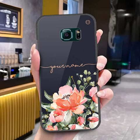 Samsung Galaxy S6 Edge Plus Cover - Onation Your Name Series - HQ Ultra Shine Premium Infinity Glass Soft Silicon Borders Case