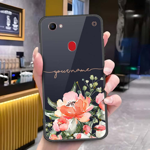 Oppo F7 Cover - Onation Your Name Series - HQ Ultra Shine Premium Infinity Glass Soft Silicon Borders Case