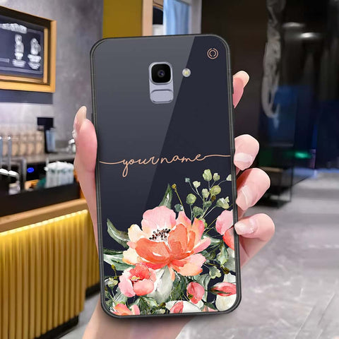 Samsung Galaxy J6 2018 Cover - Onation Your Name Series - HQ Ultra Shine Premium Infinity Glass Soft Silicon Borders Case