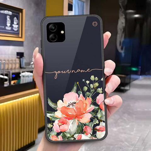 Samsung Galaxy A04e Cover - Onation Your Name Series - HQ Ultra Shine Premium Infinity Glass Soft Silicon Borders Case