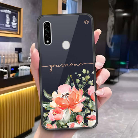 Oppo A31 Cover - Onation Your Name Series - HQ Ultra Shine Premium Infinity Glass Soft Silicon Borders Case