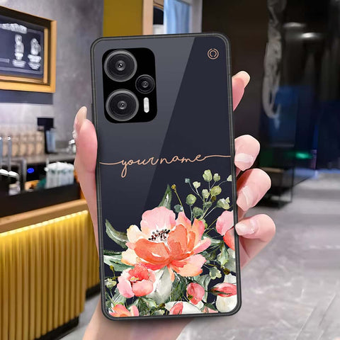 Xiaomi Poco F5 Cover - Onation Your Name Series - HQ Ultra Shine Premium Infinity Glass Soft Silicon Borders Case