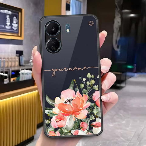 Xiaomi Poco C65 Cover - Onation Your Name Series - HQ Ultra Shine Premium Infinity Glass Soft Silicon Borders Case