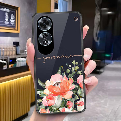 Oppo A60 Cover - Onation Your Name Series - HQ Ultra Shine Premium Infinity Glass Soft Silicon Borders Case