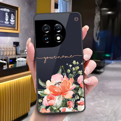 OnePlus Ace 2 Pro Cover - Onation Your Name Series - HQ Ultra Shine Premium Infinity Glass Soft Silicon Borders Case