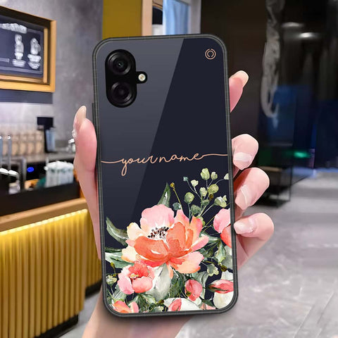 Samsung Galaxy F07 Cover - Onation Your Name Series - HQ Ultra Shine Premium Infinity Glass Soft Silicon Borders Case