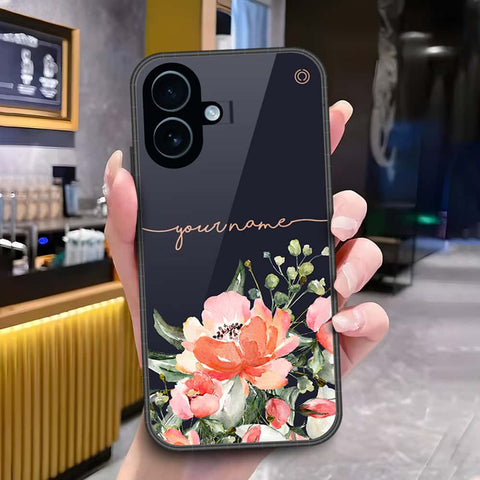 iPhone 17 - Onation Your Name Series - HQ Ultra Shine Premium Infinity Glass Soft Silicon Borders Case