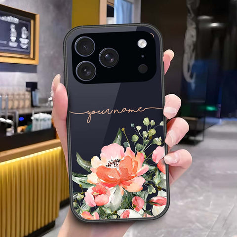 iPhone 18 Pro Max - Onation Your Name Series - HQ Ultra Shine Premium Infinity Glass Soft Silicon Borders Case