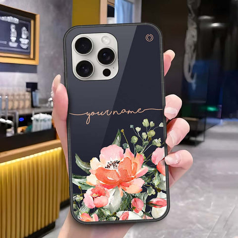 iPhone 16 Pro - Onation Your Name Series - HQ Ultra Shine Premium Infinity Glass Soft Silicon Borders Case