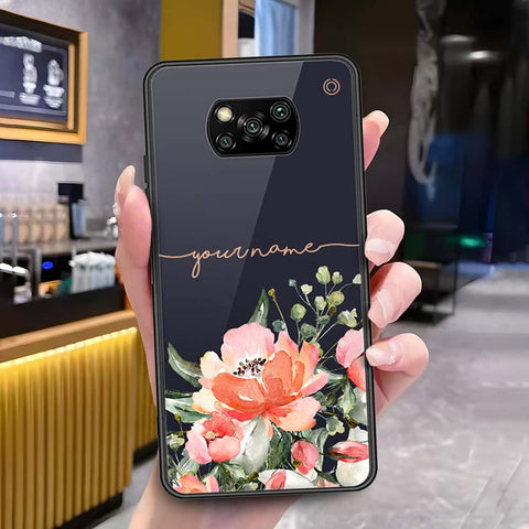 Xiaomi Poco X3 Cover - Onation Your Name Series - HQ Ultra Shine Premium Infinity Glass Soft Silicon Borders Case