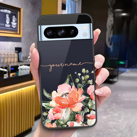 Google Pixel 8 Pro Cover - Onation Your Name Series3 - HQ Ultra Shine Premium Infinity Glass Soft Silicon Borders Case
