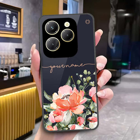 Tecno Spark 20 Pro Cover - Onation Your Name Series - HQ Ultra Shine Premium Infinity Glass Soft Silicon Borders Case