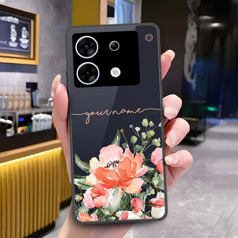 Infinix Zero 30 5G Cover - Onation Your Name Series - HQ Ultra Shine Premium Infinity Glass Soft Silicon Borders Case