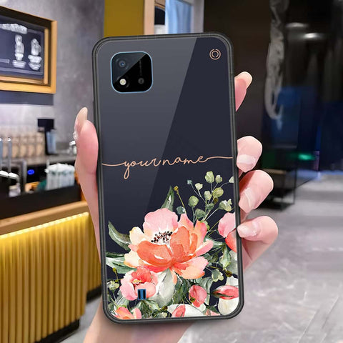 Realme C20A Cover - Onation Your Name Series - HQ Ultra Shine Premium Infinity Glass Soft Silicon Borders Case