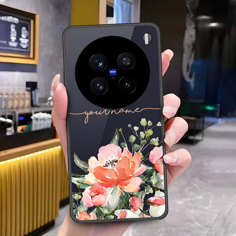Vivo X200 Pro Cover - Onation Your Name Series - HQ Ultra Shine Premium Infinity Glass Soft Silicon Borders Case
