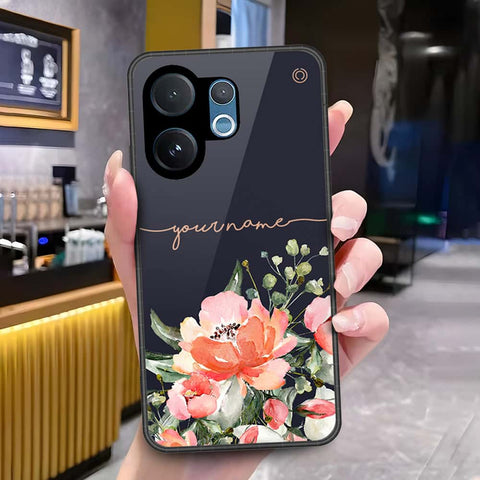 Vivo V60 Lite 5G Cover - Onation Your Name Series - HQ Ultra Shine Premium Infinity Glass Soft Silicon Borders Case