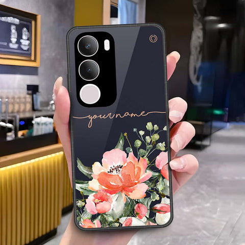 Vivo Y19 5G Cover - Onation Your Name Series - HQ Ultra Shine Premium Infinity Glass Soft Silicon Borders Case