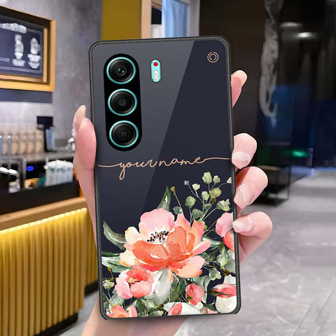 Tecno Camon 40 Pro Cover - Onation Your Name Series3 - HQ Ultra Shine Premium Infinity Glass Soft Silicon Borders Case