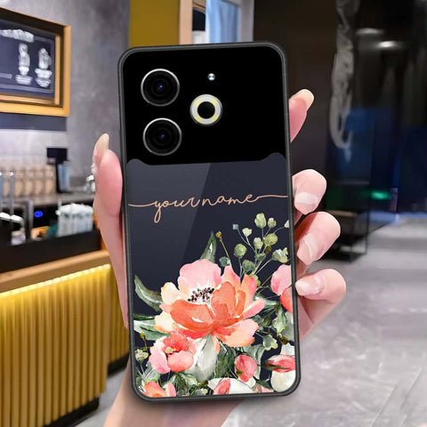 Tecno Pova 6 Cover - Onation Your Name Series3 - HQ Ultra Shine Premium Infinity Glass Soft Silicon Borders Case